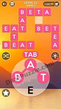 wordscapes level 11 answer