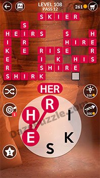 wordscapes level 108 answer