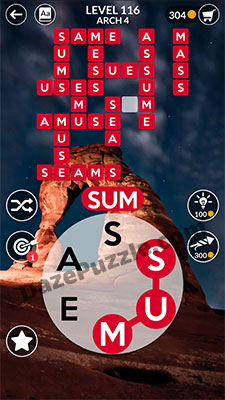 wordscapes level 116 answer