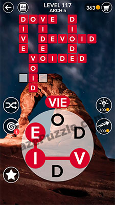 wordscapes level 117 answer