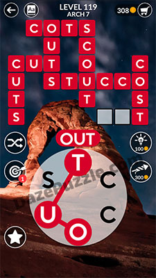 wordscapes level 119 answer