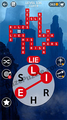 wordscapes level 136 answer