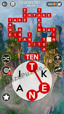 wordscapes level 147 answer