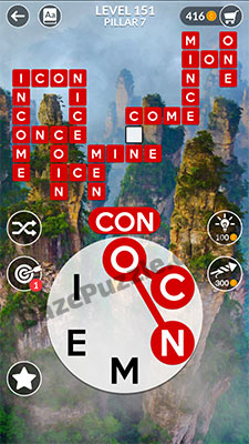 wordscapes level 151 answer