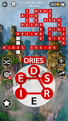 wordscapes level 152 answer