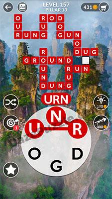wordscapes level 157 answer