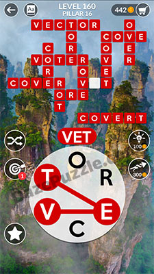 wordscapes level 160 answer