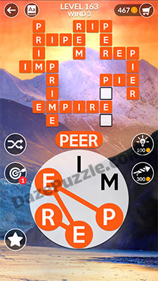 wordscapes level 163 answer