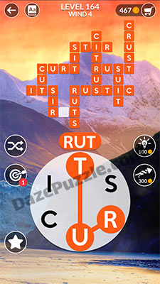 wordscapes level 164 answer