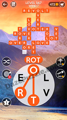 wordscapes level 167 answer