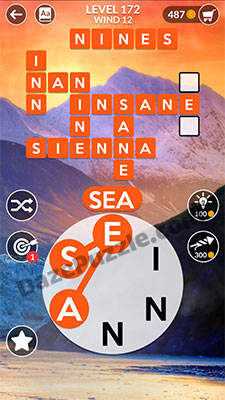 wordscapes level 172 answer