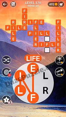 wordscapes level 176 answer