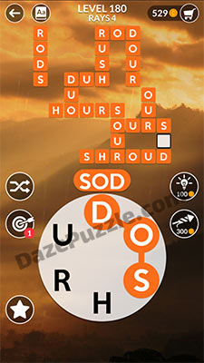 wordscapes level 180 answer
