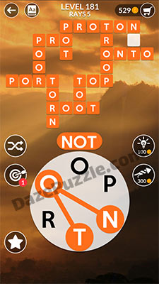 wordscapes level 181 answer