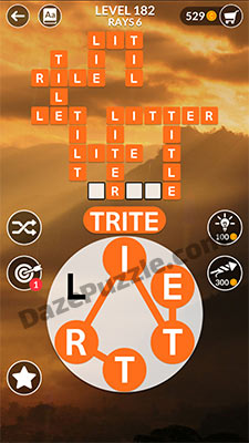wordscapes level 182 answer
