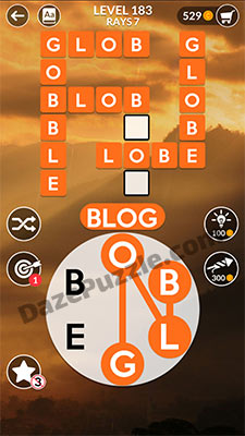 wordscapes level 183 answer