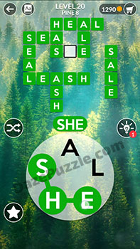 wordscapes level 20 answer