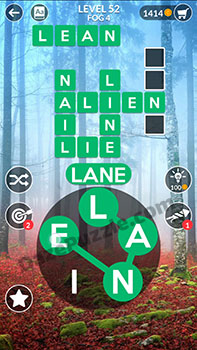 wordscapes level 52 answer