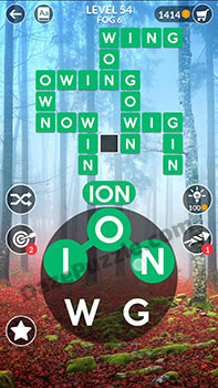 wordscapes level 54 answer