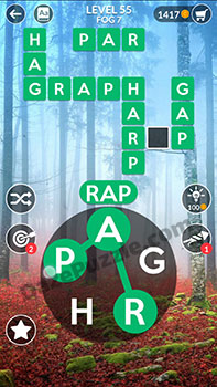 wordscapes level 55 answer