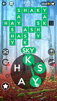 wordscapes level 57 answer