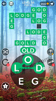 wordscapes level 58 answer