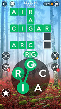 wordscapes level 59 answer
