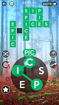 wordscapes level 64 answer