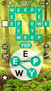 wordscapes level 77 answer
