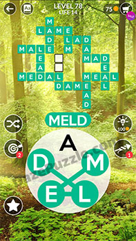 wordscapes level 78 answer