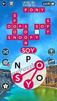wordscapes level 96 answer