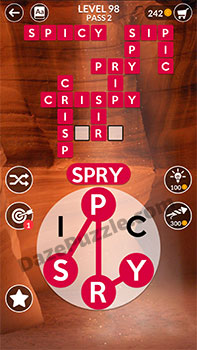 wordscapes level 98 answer