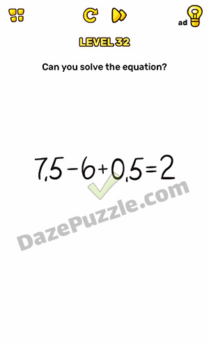 brain blow level 32 answer