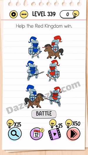 brain test level 339 answer