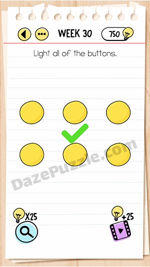 brain test week 30 answer