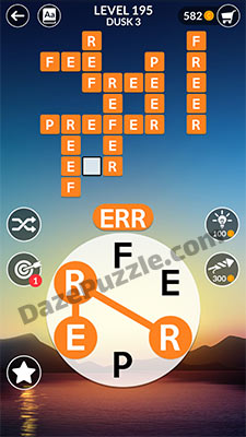 wordscapes level 195 answer