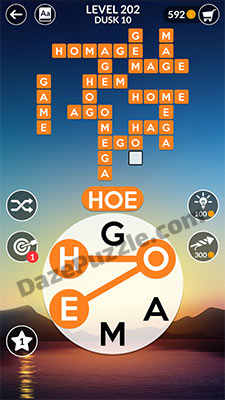 wordscapes level 202 answer