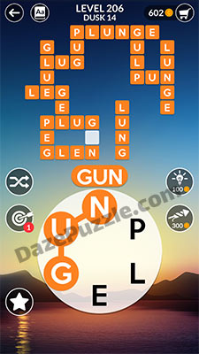 wordscapes level 206 answer