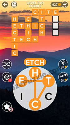 wordscapes level 210 answer