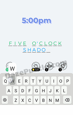 Dingbats Level 65 (5:00pm) Answer