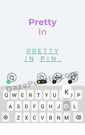Dingbats Level 67 (Pretty In) Answer