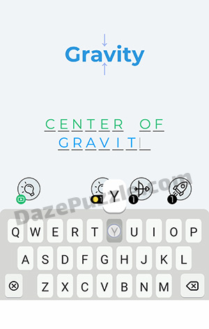 Dingbats Level 72 (Gravity) Answer