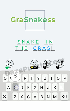Dingbats Level 5 (Gra Snake ss) Answer
