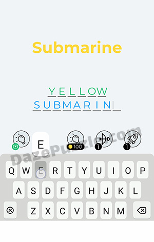 Dingbats Level 52 (Submarine) Answer
