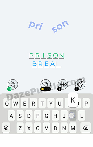 Dingbats Level 53 (Pri son) Answer