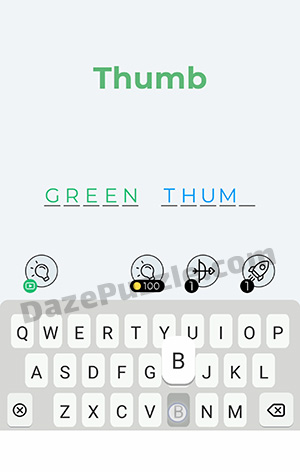 Dingbats Level 56 (Thumb) Answer