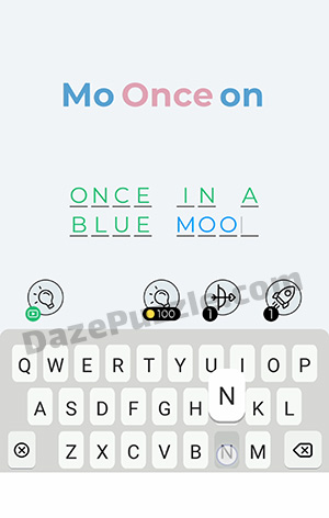 Dingbats Level 57 (Mo Once on) Answer