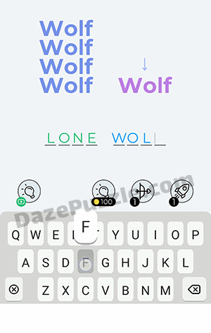 Dingbats Level 58 (Wolf Wolf) Answer