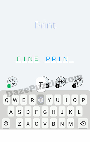 Dingbats Level 59 (Print) Answer