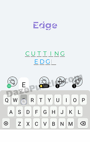 Dingbats Level 113 (Edge) Answer